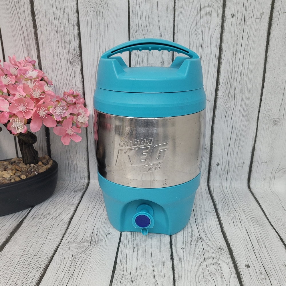 Bubba Keg 128 oz 1 Gallon Stainless Steel Turquoise Insulated Water Jug Thermos